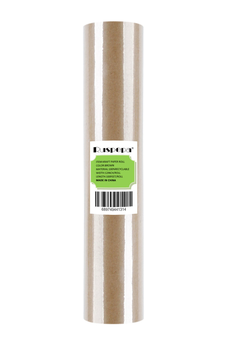 Made in USA Kraft Paper Jumbo Roll 30 x 1200 (100ft) Ideal for Gift  Wrapping, Art, Craft, Postal, Packing, Shipping, Floor Protection, Dunnage