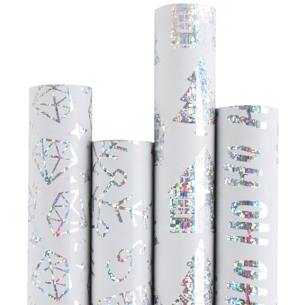 Silver Diamond Pattern Wrapping Paper #silver #shiny #classy #feminine  #bling#giftwrapping#wra…