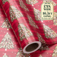 Load image into Gallery viewer, RUSPEPA Christmas Wrapping Paper – 17" x 16.4 Ft Mini Rolls
