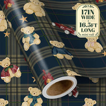 Load image into Gallery viewer, RUSPEPA Christmas Wrapping Paper – 17" x 16.4 Ft Mini Rolls