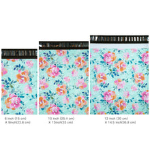 Load image into Gallery viewer, Poly Mailers Shipping Bags Spring Flower Design 2.3 and 3 Mil Heavy Duty Self Seal Mailing Envelopes - 30 Pack - 6 x 9, 10 x 13, 12 x 14.5 Inches
