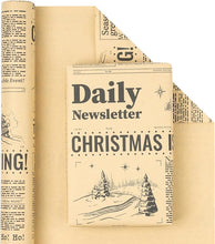 Load image into Gallery viewer, RUSPEPA Christmas Wrapping Paper – 17" x 16.4 Ft Mini Rolls