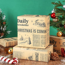 Load image into Gallery viewer, RUSPEPA Christmas Wrapping Paper – 17" x 16.4 Ft Mini Rolls
