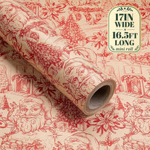 Load image into Gallery viewer, RUSPEPA Christmas Wrapping Paper – 17" x 16.4 Ft Mini Rolls