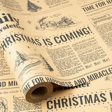Load image into Gallery viewer, RUSPEPA Christmas Wrapping Paper – 17" x 16.4 Ft Mini Rolls