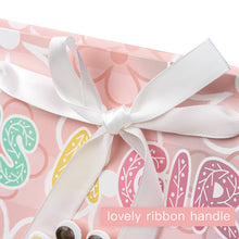 Load image into Gallery viewer, Loveinside Baby Girl Gift Bag Pink Animal Design with Tissue Paper and Greeting Card for Baby Shower, New Parents, and More - 13&quot; x 10&quot; x 5&quot;, 1 Pcs