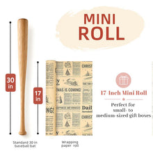 Load image into Gallery viewer, RUSPEPA Christmas Wrapping Paper – 17" x 16.4 Ft Mini Rolls